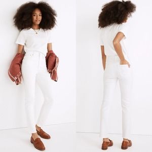 NWT Madewell The Perfect Vintage Jean in Tile White Size 25